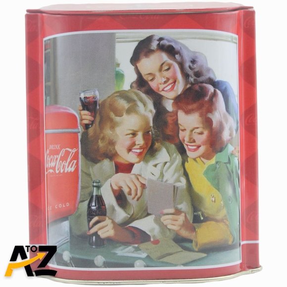 Vintage 2003 Coca Cola Company Tin Box with Lid - Picture 7 of 11